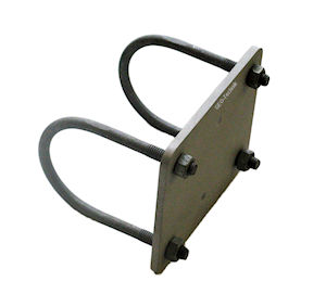 Pole mount bracket 60mm for light fixtures