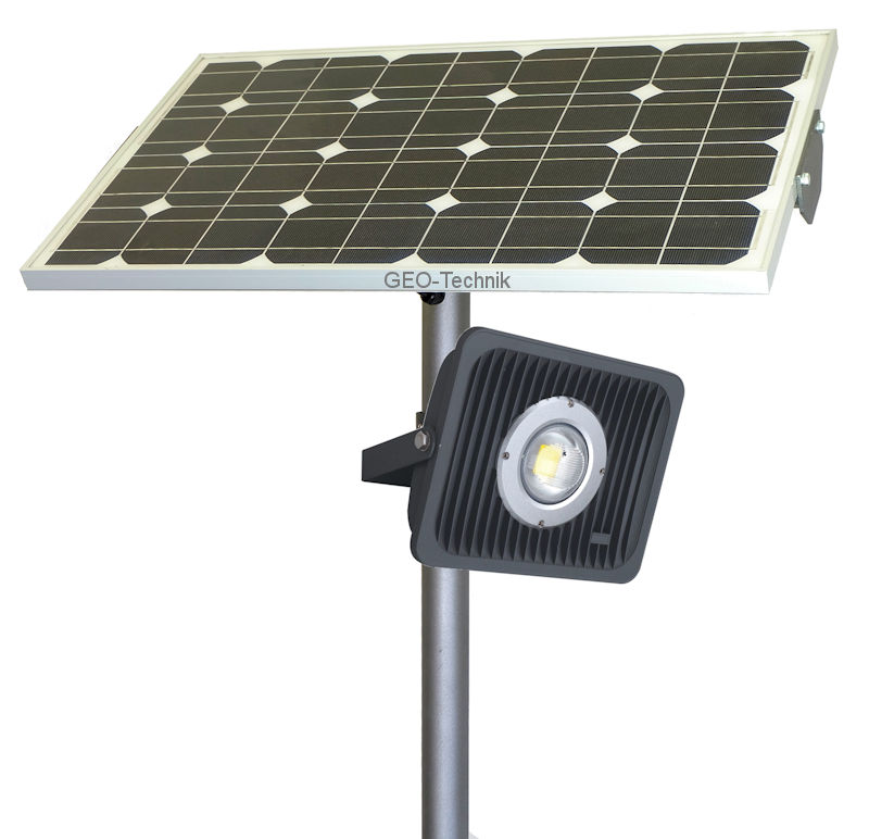 Solar Floodlight with Pole 5m and push Button 70W