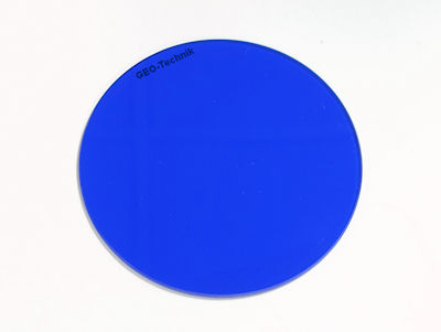 Color filter glass round 117mm blue heat resistant for spotlight