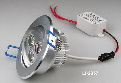 LED-Einbaustrahler 5W schwenkbar Alu