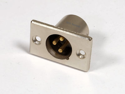 XLR 3 Pole Chassis Connector Male