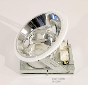 Recessed Fluorescent Downlight 2x 26W asym.