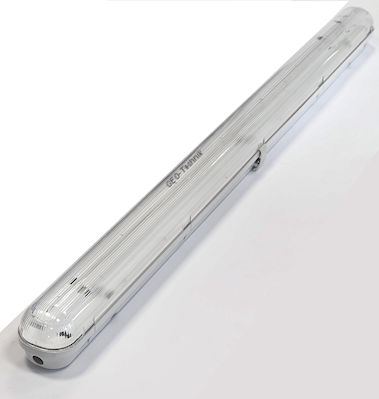 Waterproof Fluorescent Light Fixture Single 18W IP65