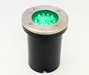 LED Ground-Light IP65 Green Outdoor 10cm