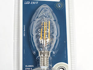 LED Lamp Twisted Candle Bulb E14 4.5W dimmable