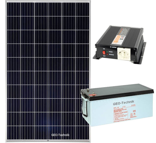 Extended PV Solar Power System Kit 230V 500W