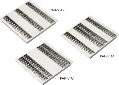 Rastereinbauleuchte Mainz 62cm 4x 14W