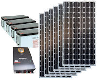 Off-Grid Solar Power Generation System 230V 3kW Portugal