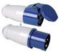 CEE-Plug 32A, 3-poles blue