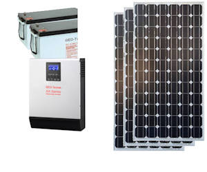 Solar Photovoltaic Power Kit 230V 1000W Sine