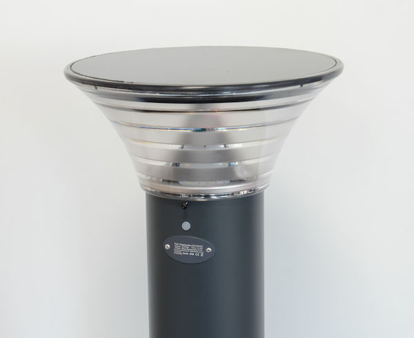 Rigid Solar Post Light Bright LED with Sensor 90cm