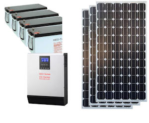 Solar PV Inselanlage 230V 2000W