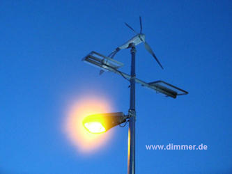 Solar Street Light + Wind power LED 60W