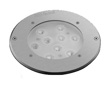 LED recessed floor spotlight coloured DMX Belkis RGB 27W