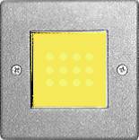 Belkis Square LED-Einbauleuchte Wand, eckig