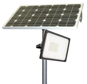 Solar LED Beleuchtungsmast mit Druckknopf 5 Meter 70W (600W)