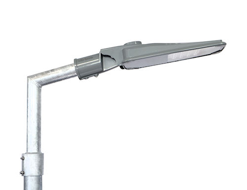 Mast 5m mit LED Straßenleuchte Economy 35W (500W)