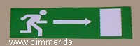 Piktogramm rechts f. Notausgangsleuchte