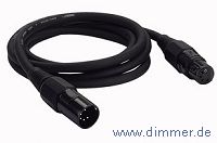 DMX-Kabel  XLR 3polig, 1,5m Low-Cost