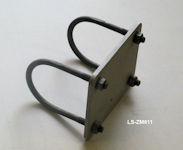 Pole mount bracket 60mm for light fixtures