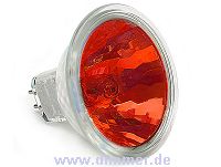 Halogen Lamp MR16 50W Red Color longlife