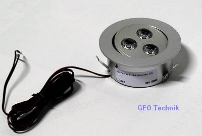 LED-Einbaustrahler schwenkbar Downlight 3W